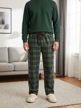 U.S. Polo Assn. Green & Blue Checkered PJ Pants